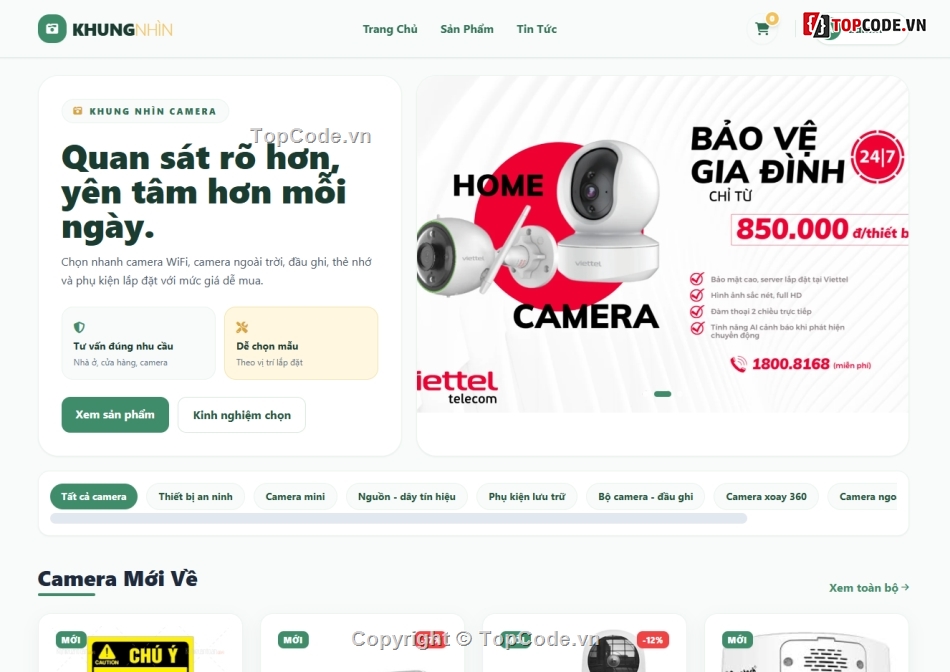 giao diện web,camera,web đẹp